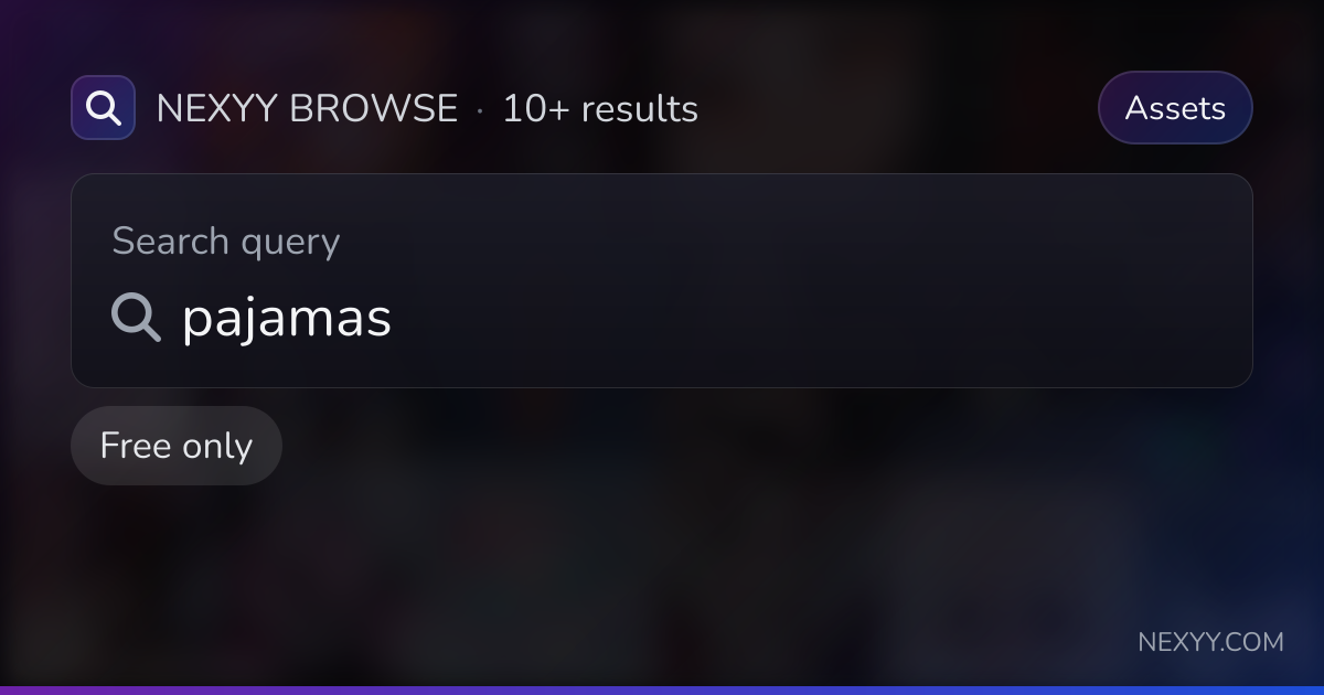 Browse free 'pajamas' in Assets - Nexyy