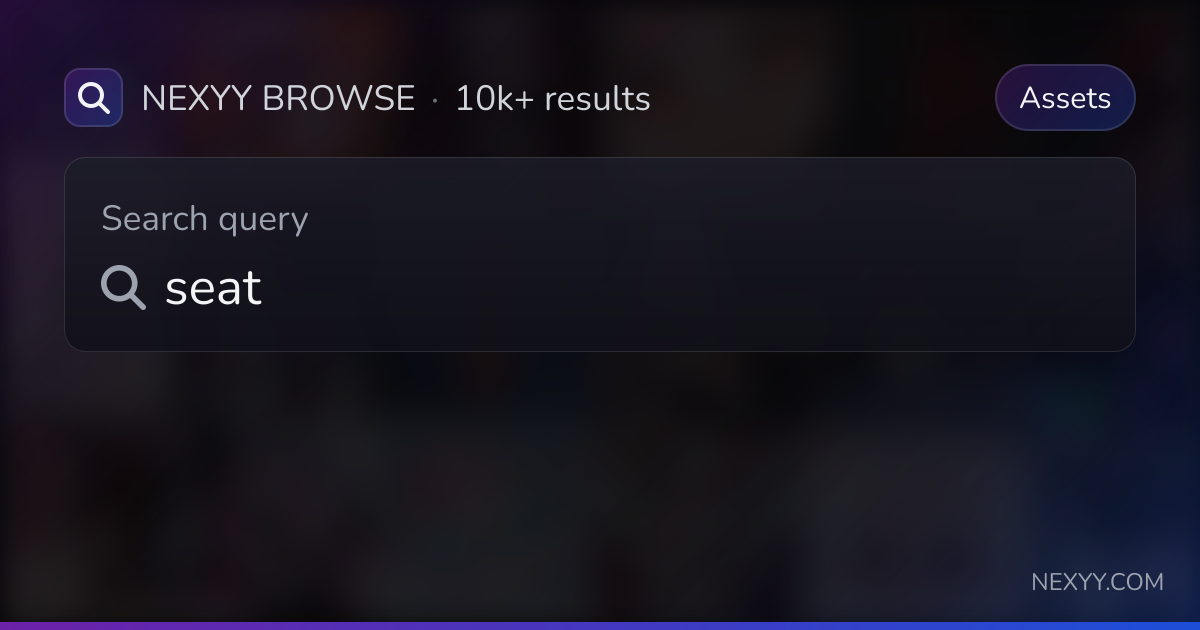 Browse 'seat' in Assets - Nexyy