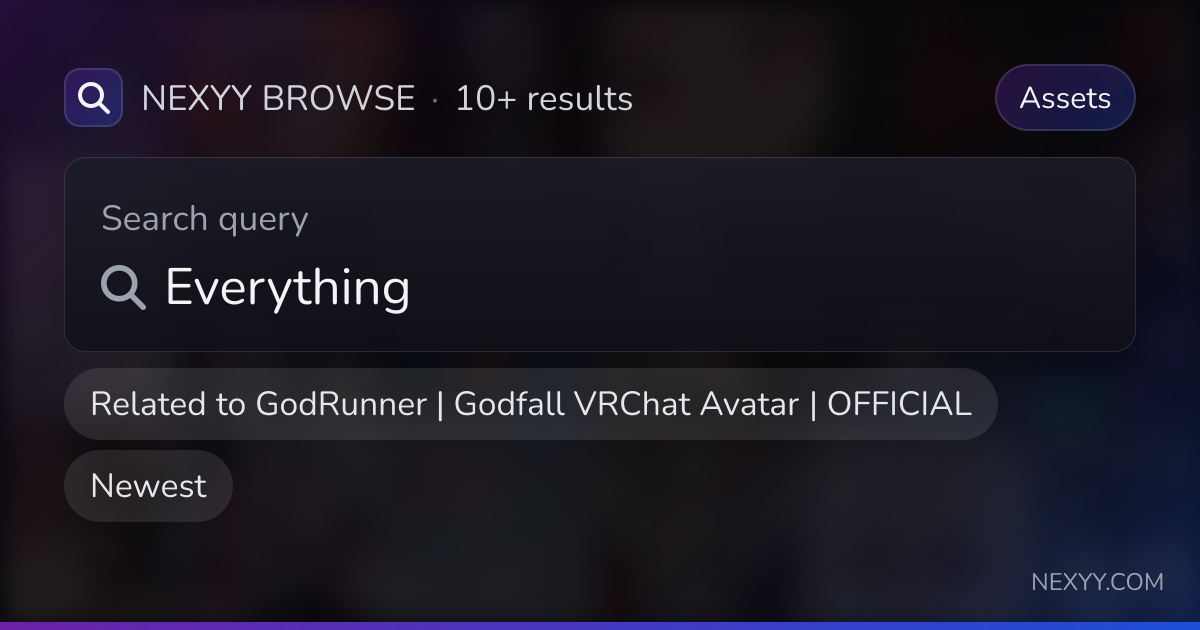 Browse Assets related to 'GodRunner | Godfall VRChat Avatar | OFFICIAL ...