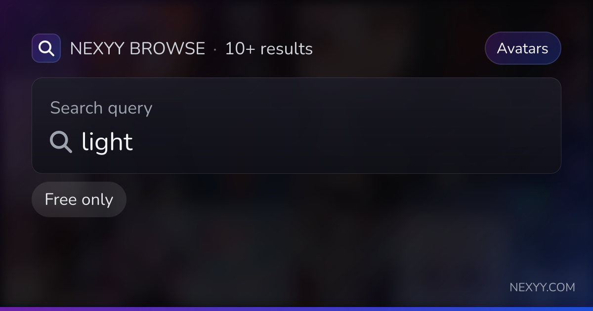Browse free 'light' in Avatars - Nexyy