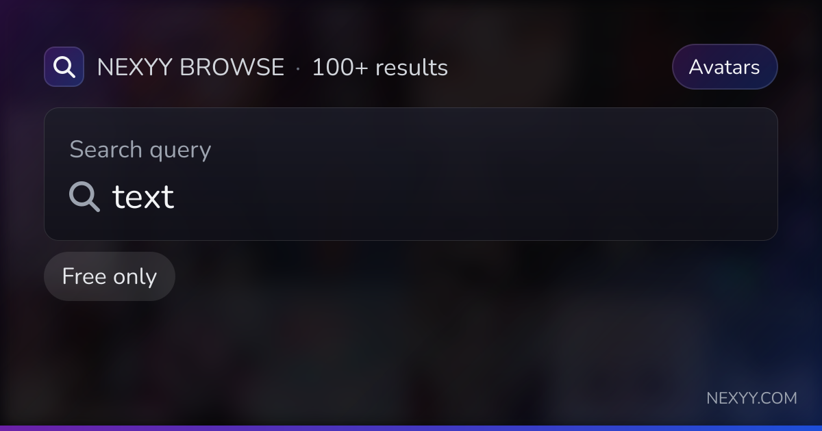 Browse free 'text' in Avatars - Nexyy