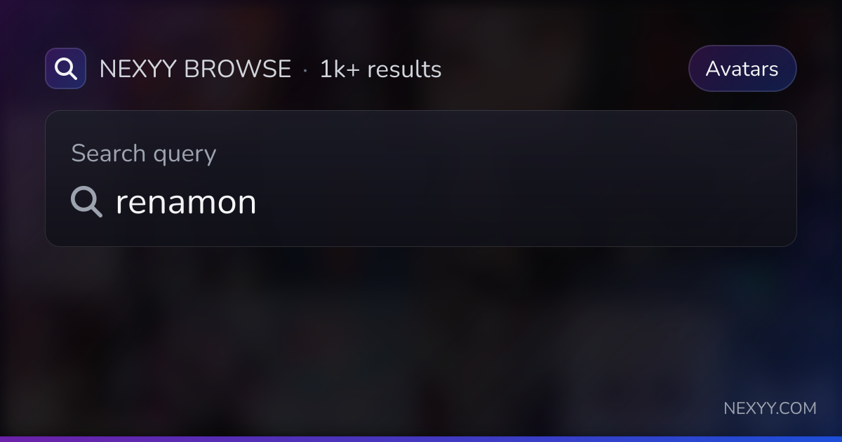 Browse 'renamon' in Avatars - Nexyy