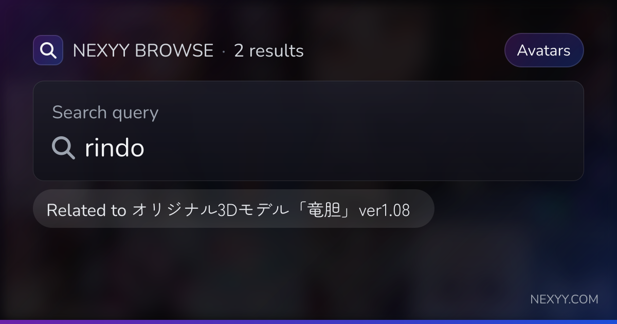 Browse 'rindo' in Avatars related to 'オリジナル3Dモデル「竜胆」ver1.08' - Nexyy