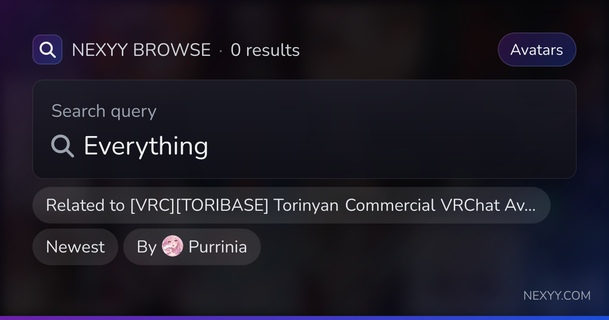 Browse Avatars related to '[VRC][TORIBASE] Torinyan Commercial VRChat ...