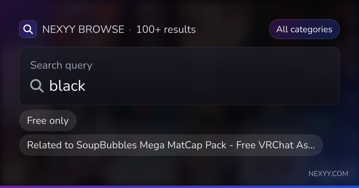 Browse 'black' in free products related to 'SoupBubbles Mega MatCap ...
