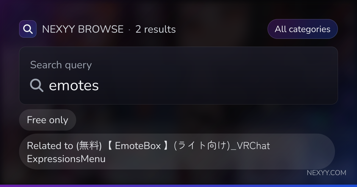 Browse 'emotes' in free products related to '(無料)【 EmoteBox 】(ライト向け ...