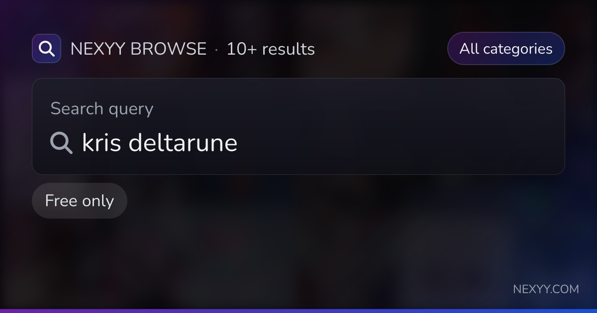 Browse free 'kris deltarune' in Avatars, Worlds, Assets and more - Nexyy