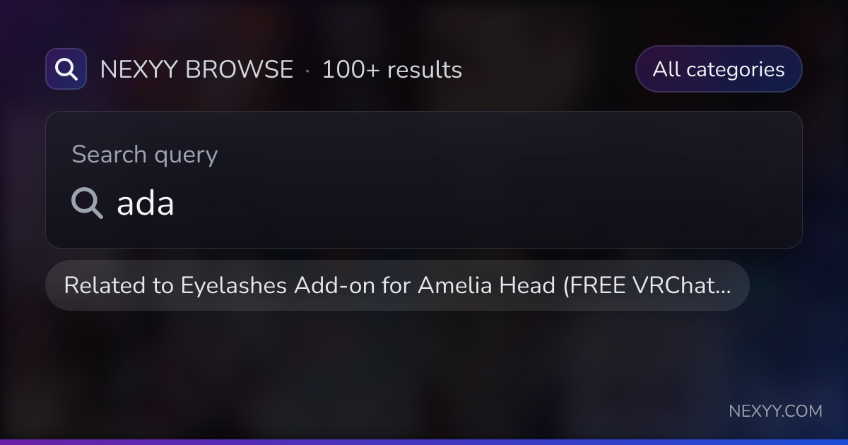 Browse 'ada' in products related to 'Eyelashes Add-on for Amelia Head ...