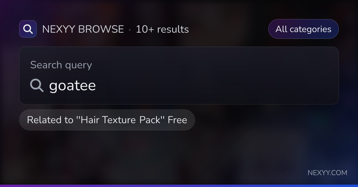 Browse 'goatee' in products related to '''Hair Texture Pack'' Free' - Nexyy