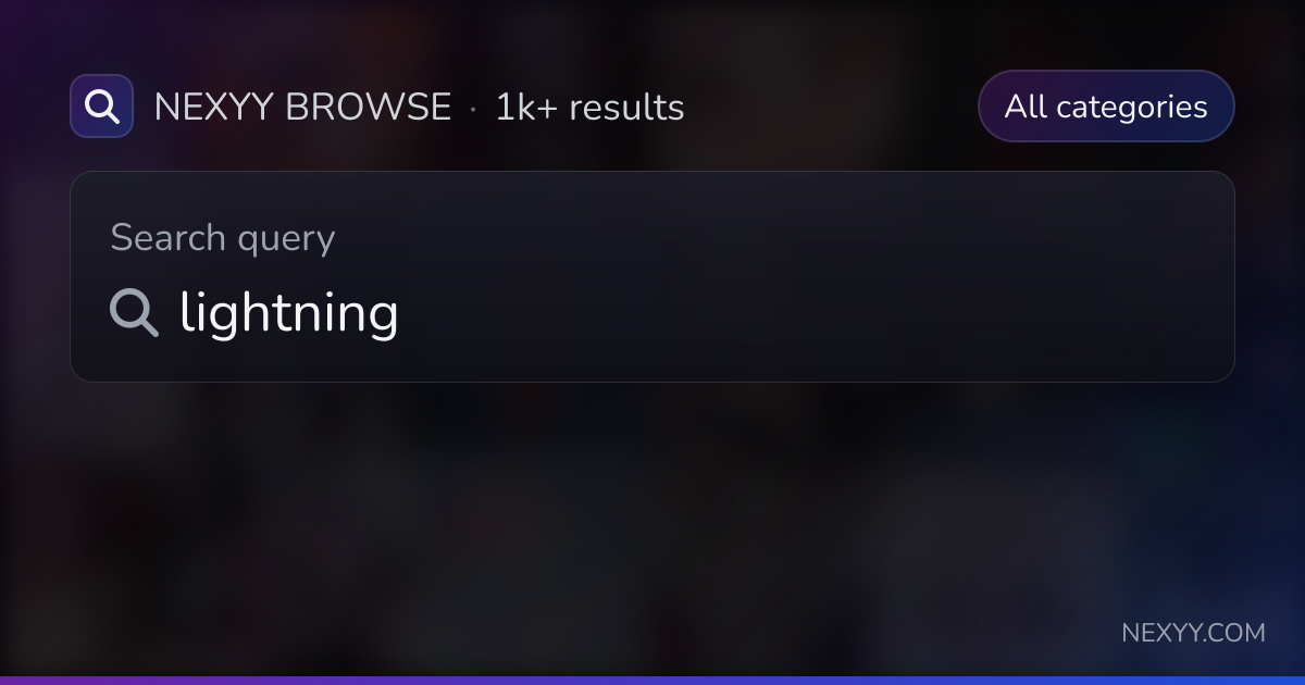 Browse 'lightning' in Avatars, Worlds, Assets and more - Nexyy