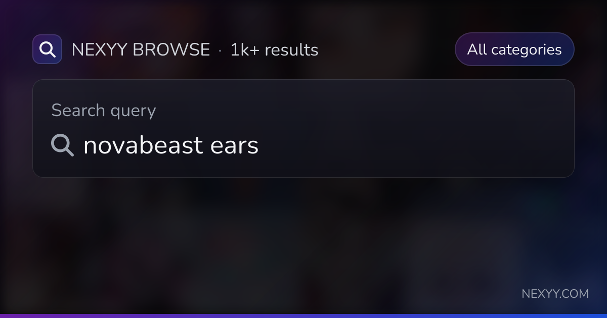 Browse 'novabeast ears' in Avatars, Worlds, Assets and more - Nexyy
