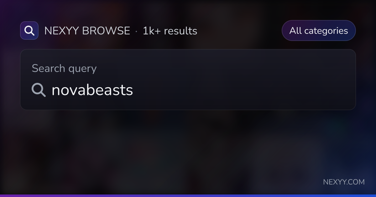 Browse 'novabeasts' in Avatars, Worlds, Assets and more - Nexyy