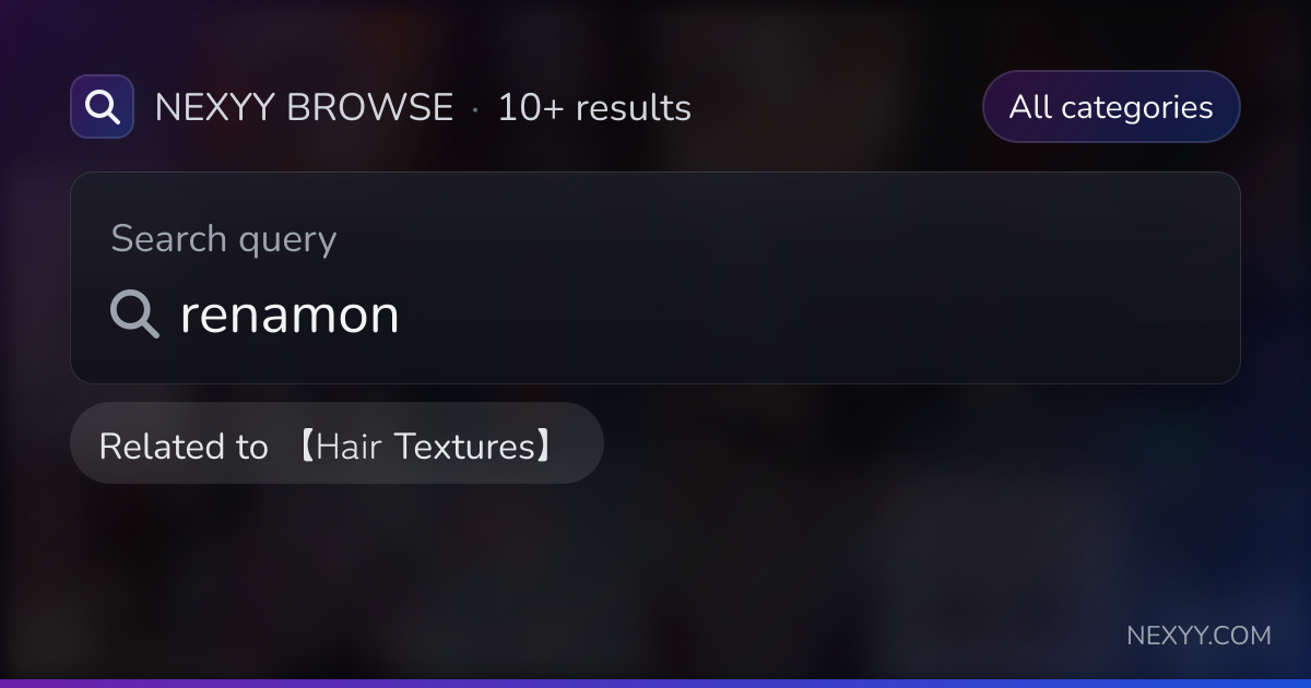 Browse 'renamon' in products related to '【Hair Textures】' - Nexyy