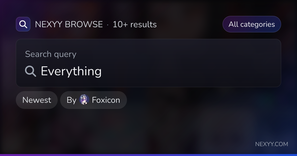 Browse Avatars, Worlds, Assets and more - Nexyy