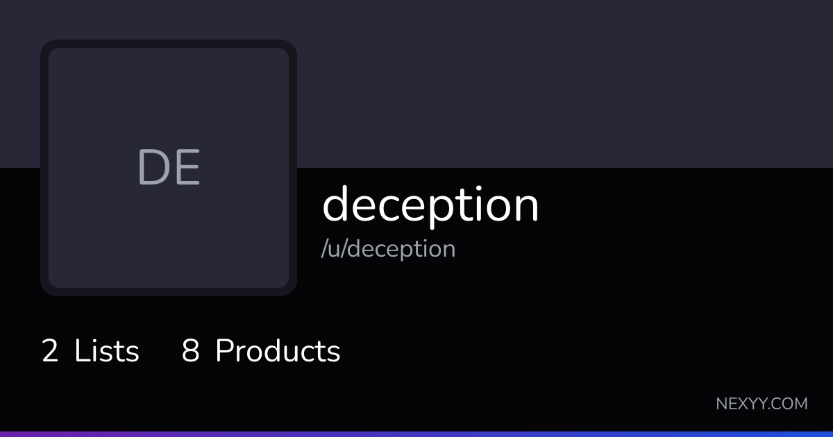 Products by deception - Nexyy